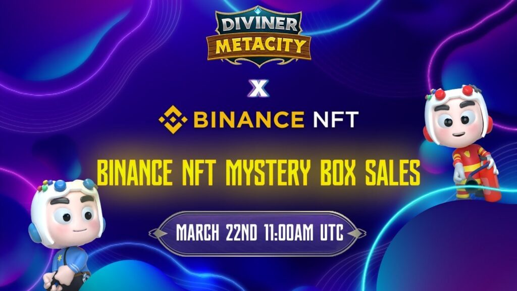 Diviner MetaCity Mystery box sales at 11AM UTC, 22nd March