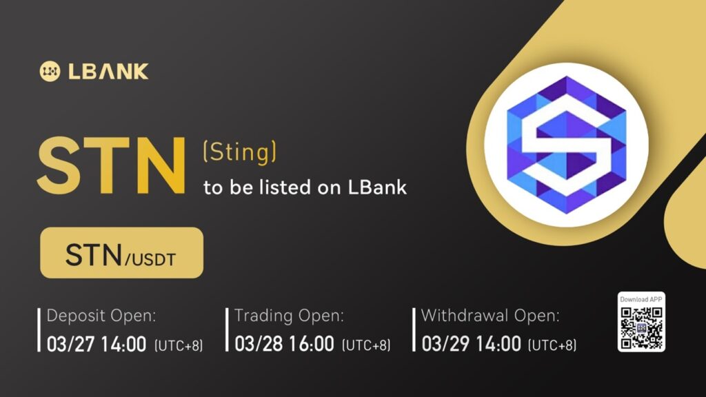 LBank Exchange Will List STING (STN) on March 28, 2022 LBank Exchange Will List STING (STN) on March 28, 2022