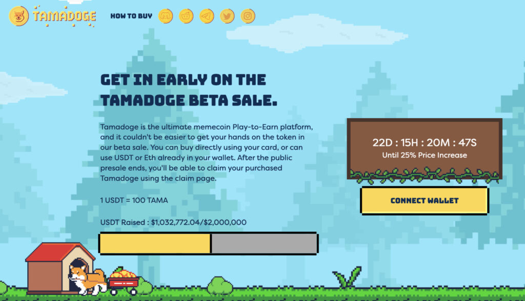 Metaverse Memecoin Tamadoge Raises $1 Million Midway Through Its Beta Sale Metaverse Memecoin Tamadoge Raises $1 Million Midway Through Its Beta Sale