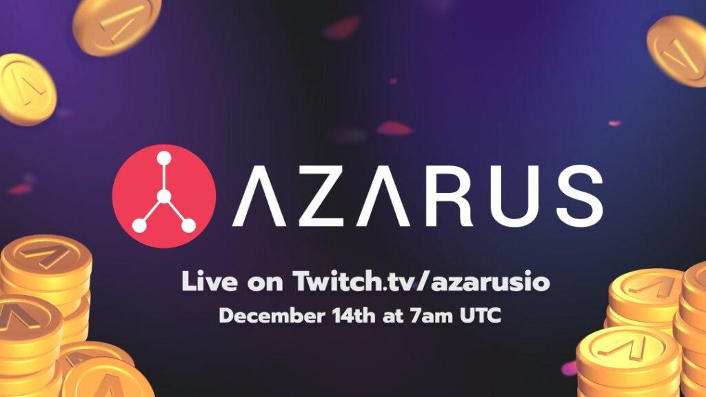 Gaming Platform Azarus to list on Uniswap – onramps multi-million streaming audience to blockchain Gaming Platform Azarus to list on Uniswap – onramps multi-million streaming audience to blockchain