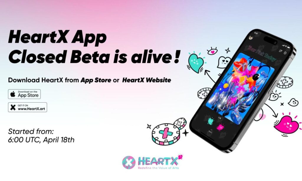 Artwork Marketplace and Community Platform HeartX Announces App Product Close Beta Artwork Marketplace and Community Platform HeartX Announces App Product Close Beta