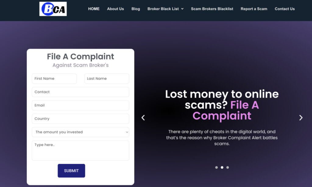 Broker Complaint Alert (BCA) Marks 3 Years of Successful Crypto Scam Recovery, Bringing Hope to Victims Worldwide Broker Complaint Alert (BCA) Marks 3 Years of Successful Crypto Scam Recovery, Bringing Hope to Victims Worldwide