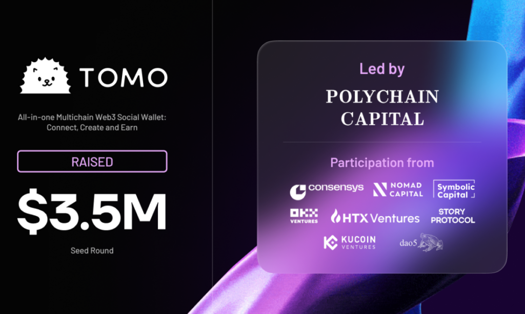 Tomo Raises $3.5 Million in Seed Funding Led by Polychain Capital, Announces Tomoji Launchpad and TomoID for a Revamped Social Wallet Experience Tomo Raises $3.5 Million in Seed Funding Led by Polychain Capital, Announces Tomoji Launchpad and TomoID for a Revamped Social Wallet Experience