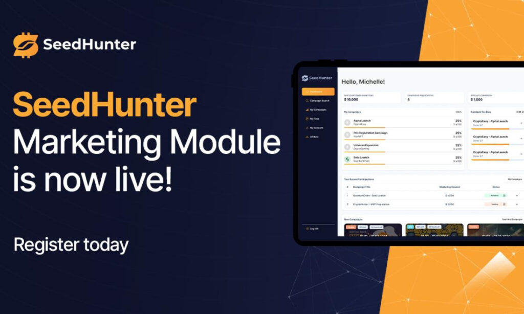 SeedHunter Marketing Module is live – Web3 Influencer Campaigns with payment in Stable Coins SeedHunter Marketing Module is live – Web3 Influencer Campaigns with payment in Stable Coins