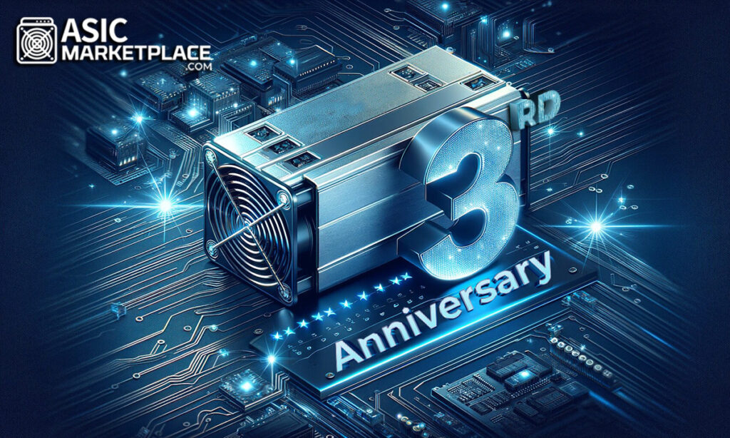 Asic Marketplace Celebrates 3 Remarkable Years Of Excellence In The Mining Industry Asic Marketplace Celebrates 3 Remarkable Years Of Excellence In The Mining Industry