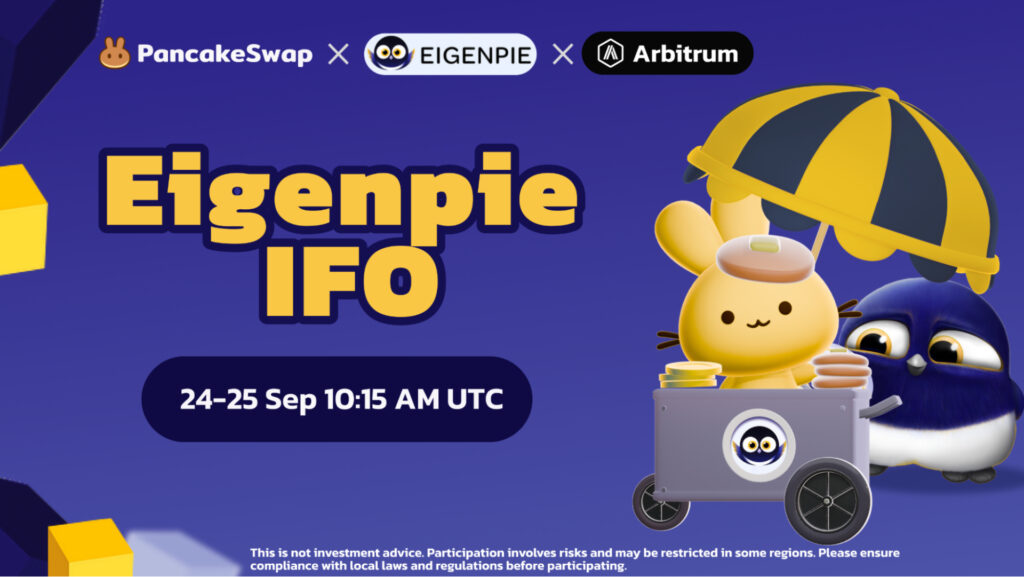 PancakeSwap Launches First IFO on Arbitrum Featuring Eigenpie PancakeSwap Launches First IFO on Arbitrum Featuring Eigenpie