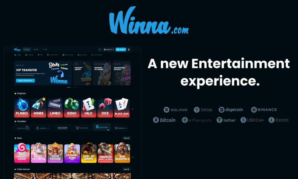 New Crypto Casino Platform Winna.com Secures $15 Million in Seed Funding New Crypto Casino Platform Winna.com Secures $15 Million in Seed Funding
