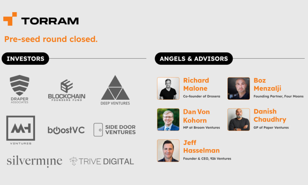 Torram’s Pre-Seed Closure Paves the Way for Institutional-Grade DeFi on Bitcoin Torram’s Pre-Seed Closure Paves the Way for Institutional-Grade DeFi on Bitcoin